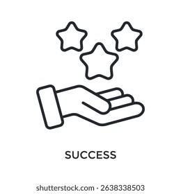 Success Icon Outline Style. Vector Illustration For Graphic Design