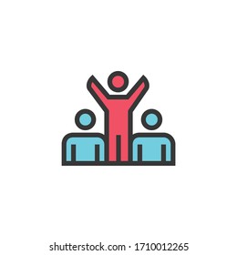 success icon. people vector.