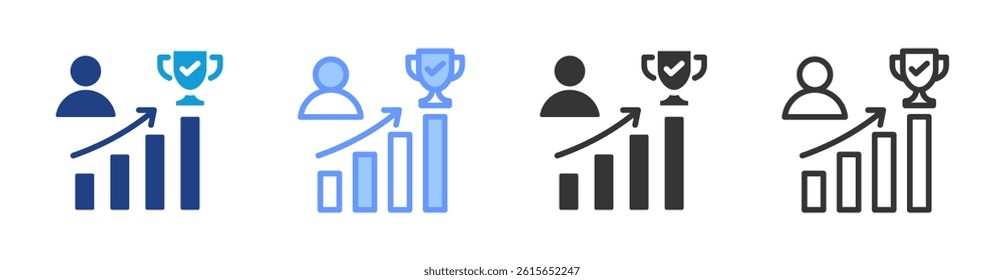 Success icon set multiple style collection