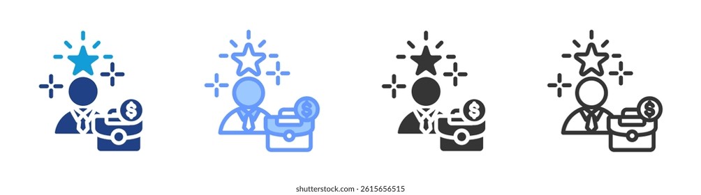 Success icon set multiple style collection