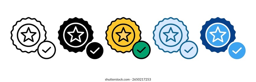 Success Icon Set Multiple Style Collection