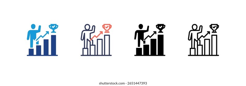 Success icon set multiple style collection