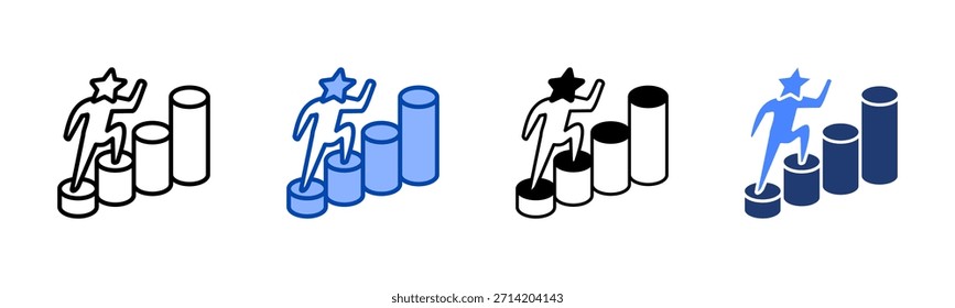 Success icon set multiple style collection