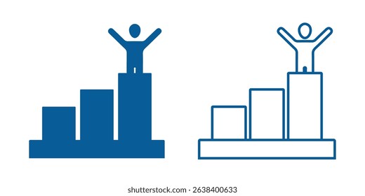 success icon set. Vector solid icons collection. Solid and line icon style. eps file. transparent background icon.