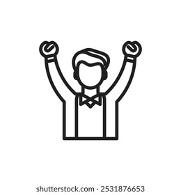 Success icon Simple thin outline