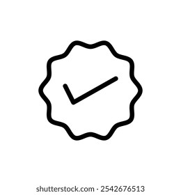 Icono de éxito Arte de línea delgada aislado