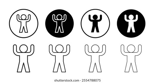 Success Icon Thin line illustration set