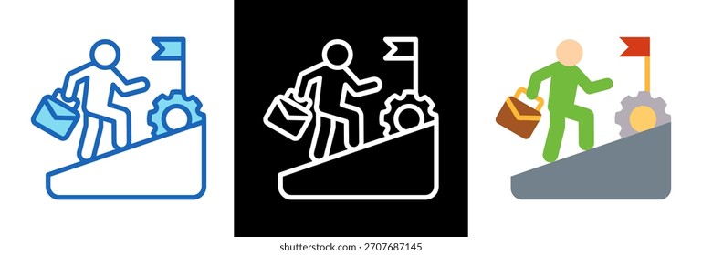 Success Icon triplestyle Vector Illustration