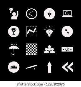 success icon. success vector icons set baseball, find concept, graph and people