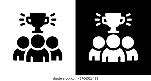 Ilustração do vetor de ícone de sucesso. Design De Estilo Plano Criado Para Flexibilidade Criativa Em Versões Claras E Escuras.