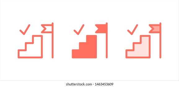 success icon vector illustration on white background for web, UI apps, and presentation

