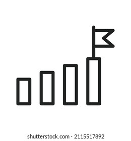 Imagen vectorial de icono de éxito. También se puede utilizar para la administración de proyectos. Adecuado para aplicaciones móviles, aplicaciones web y medios impresos.