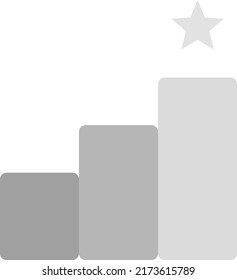 Imagen vectorial de icono de éxito. También se puede usar para emprendedores. Adecuado para aplicaciones móviles, aplicaciones web y medios impresos.