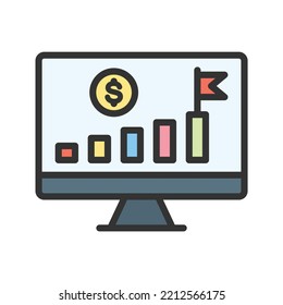 Imagen vectorial de icono de éxito. También se puede utilizar para el marketing digital. Adecuado para aplicaciones móviles, aplicaciones web y medios impresos.