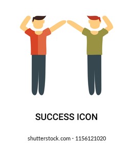 Success icon vector isolated on white background, Success transparent sign , business people, person or human illustration