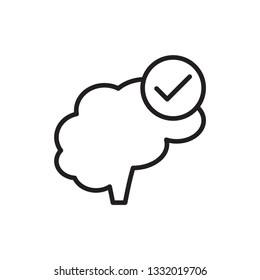success icon vector line design