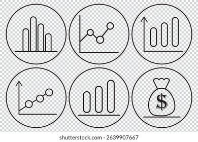 Success icon, vector set. Success line icon collection, Success and Growth line icon, progress, career icons. Vector illustration EPS 10