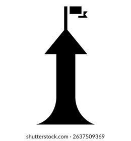 Success icon vector. Successful business illustration sign. Winner symbol. strategy logo.