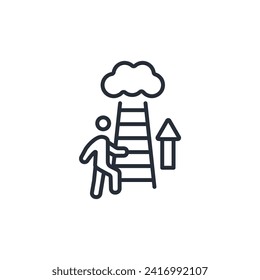 Icono de éxito. vector.Curso editable.Signo de estilo lineal para uso de diseño web,logotipo.Ilustración de símbolo.
