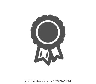 Success icon. Winner medal sign. Award reward symbol. Glory or Honor. Quality design element. Classic style icon. Vector