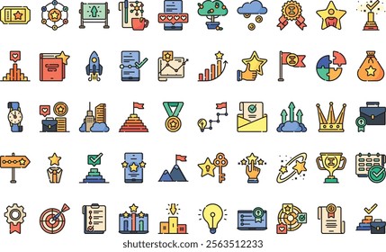 Success icons High-Quality Vector Icons Collection with Editable Stroke. Ideal for Professional and Creative Projects.