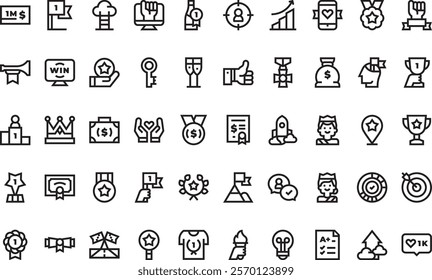 Success icons  High-Quality Vector Icons Collection with Editable Stroke. Ideal for Professional and Creative Projects.