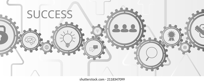 success icons on white background