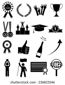 Success icons set
