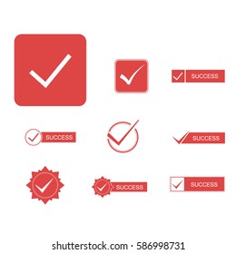 Success icons set