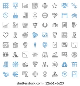 success icons set. Collection of success with toga, like, employee, medal, target, certificate, sale, vector, exchange, list, crown, planning. Editable and scalable success icons.