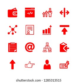 success icons set with customer, right and left arrows with vertical line separation and hand vector set