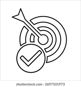 success icons. simple line vector