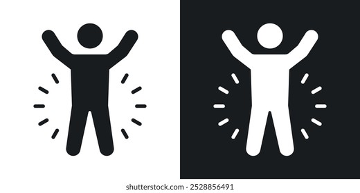 Success icons. solid style vector