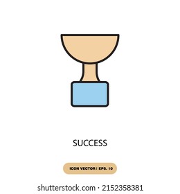 success icons  symbol vector elements for infographic web
