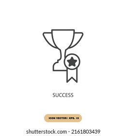 success icons  symbol vector elements for infographic web