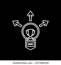 Success idea icon vector