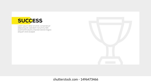 SUCCESS AND ILLUSTRATION ICON CONCEPT