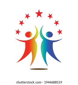 Vector de diseño de logotipo de ilustración de éxito