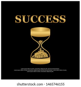 Success illustration template design for web, Creative poster, booklet, leaflet, flyer, magazine, invitation card - Vector
