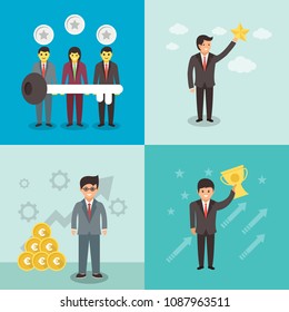 Success Illustrations Set 

