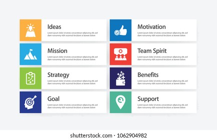Success Infographic Icon Set