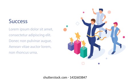 
Success in isometric isometric illustration 
