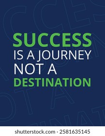 SUCCESS IS A JOURNEY NOT A DESTINATION MOTIVATIONAL QUOTE EPS FILE DESIGN POSTER DESIGN MOTIVATIONAL QUOTE POSTER 