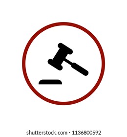 success judgment act judgement courthouse guilt crime gavel auction decision hammer lawyer authority icon law symbol court sign verdict justice judge legal 