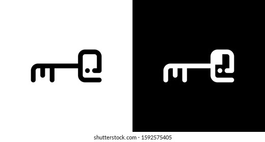 Success Key Icon Set Logo