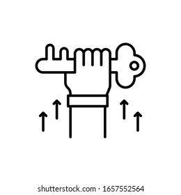 Success Key Vector Outline illustration. Business Growth and investment Icon. EPS 10 File 