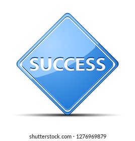 Success Label Illustration