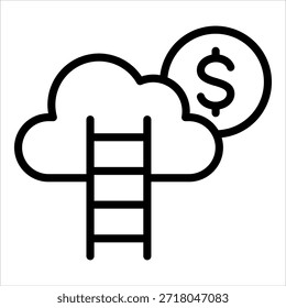 Success Ladder Icon Element For Design