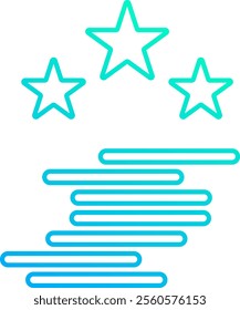 Success ladder Icon - Line Style - Meritocracy Theme