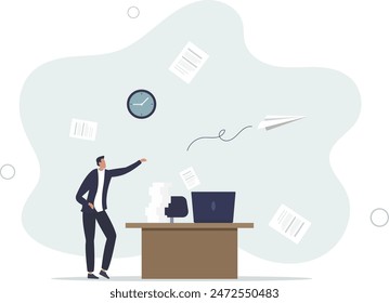 Success leadership or positive office atmosphere, winning work strategy,flat vector illustration.